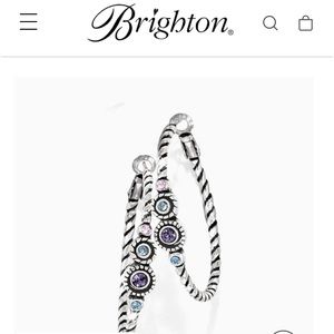 BRIGHTON HALO HOOP EARRINGS.